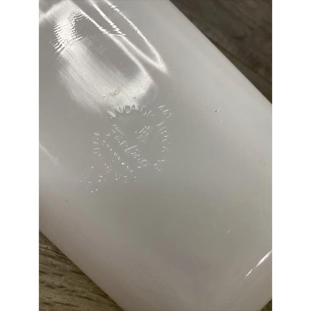 Fire-King Loaf Pan Unisex OS White Good Atomic Starburst Milk Glass MCM USA
